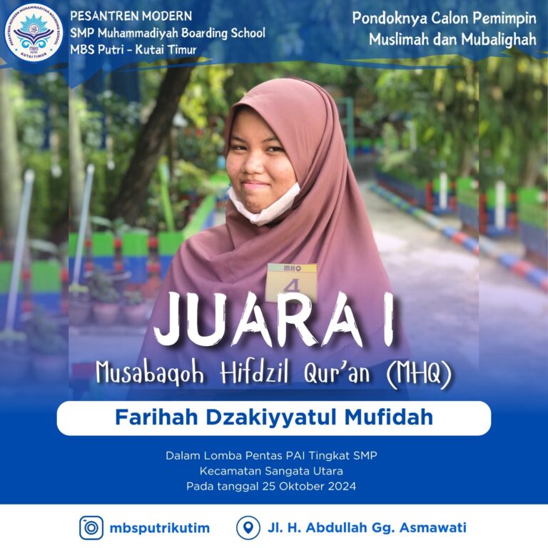Juara 1 Musabaqah Hifdzil Quran